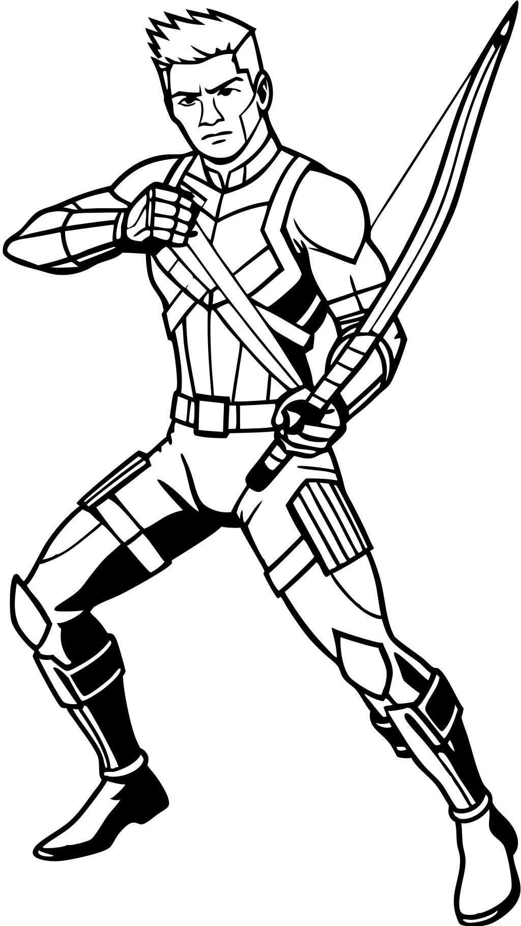 hawkeye avengers coloring pages